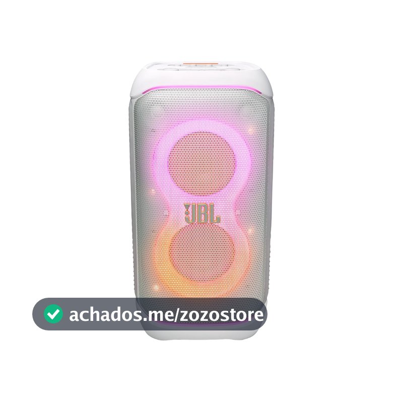 JBL, Caixa de Som, PartyBox Stage 320, Bluetooth, Portátil, Show de Luzes, À Prova de Respingos, 240W RMS - Branca