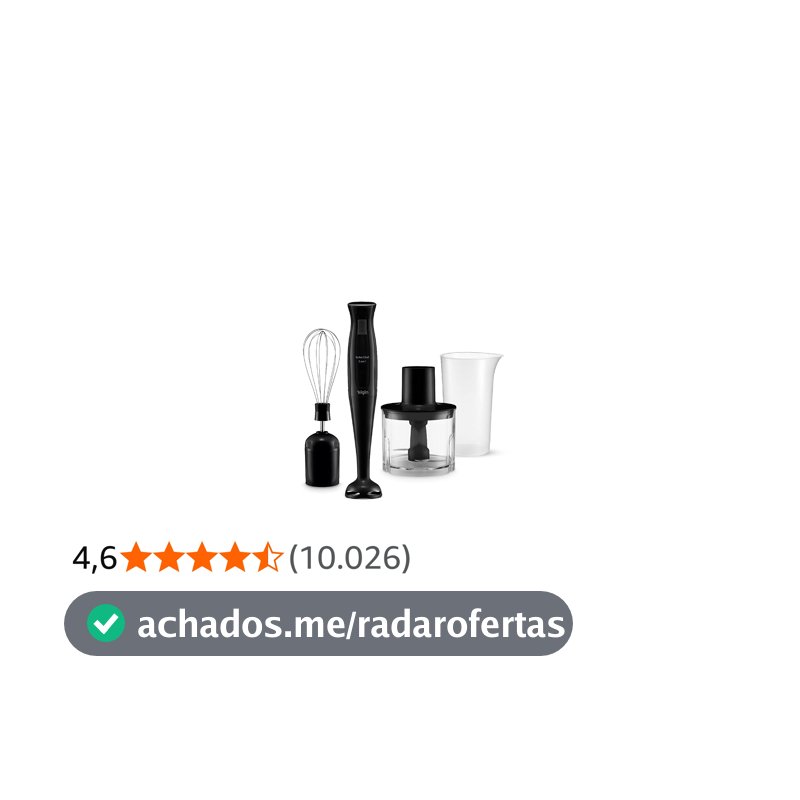 Mixer Vertical Turbo Chef Elgin 3 em 1 200W Preto 110v