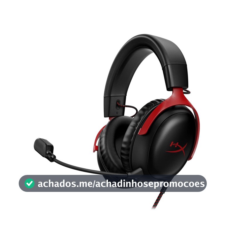Headset Gamer HyperX Cloud III – Compatível com PC, PS5, Xbox Series X