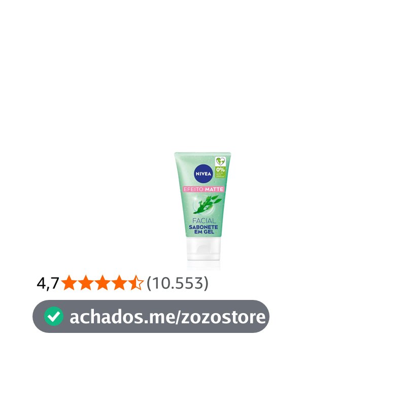 NIVEA Sabonete Facial em Gel Purificante Efeito Matte 150g, Limpeza Profunda, Controla Oleosidade, Poros Limpos, Pele Mista e Oleosa