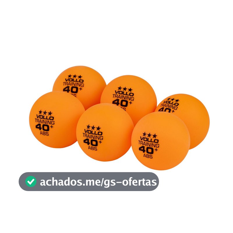 Kit 6 Bolas de Tênis de Mesa Ping-Pong Training 3 Estrelas ABS Vollo