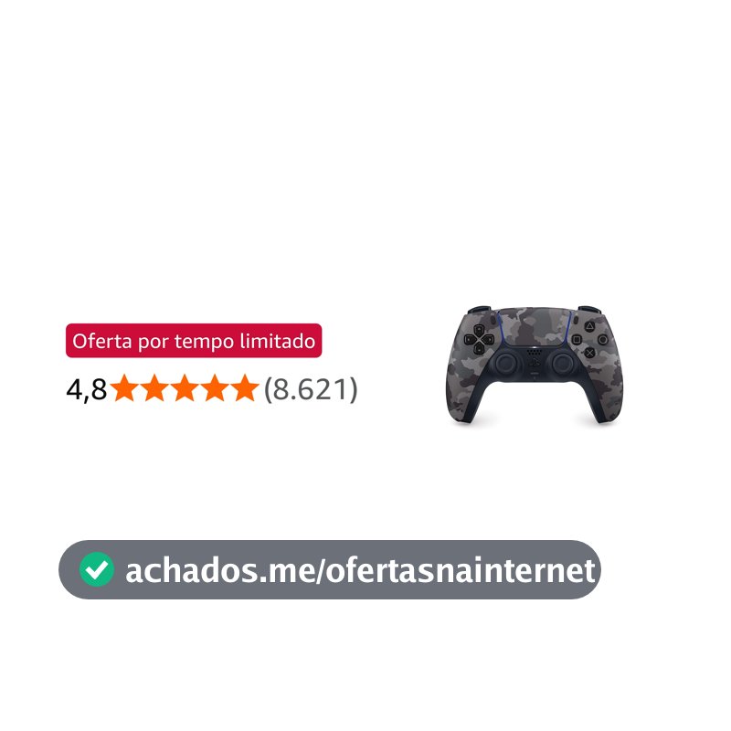 Controle sem fio PlayStation DualSense™ – Gray Camouflage