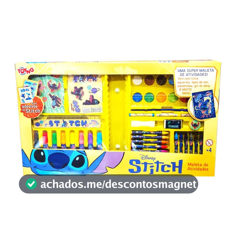 Toyng - Disney - Estojo de Atividade Stitch - Kit de Pintura