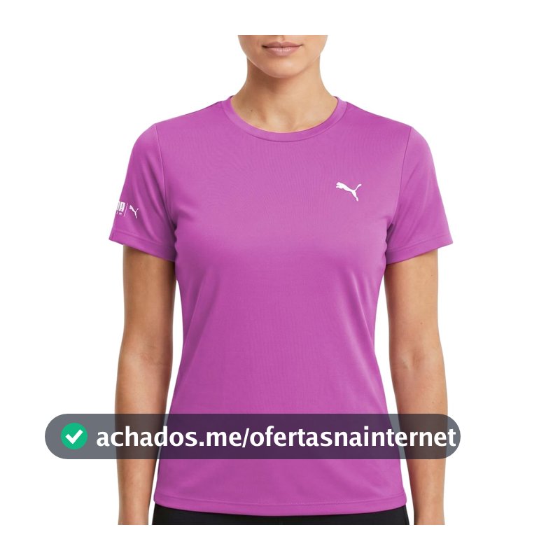 Camiseta Térmica Proteção UV Feminina Puma Praia e Fitness