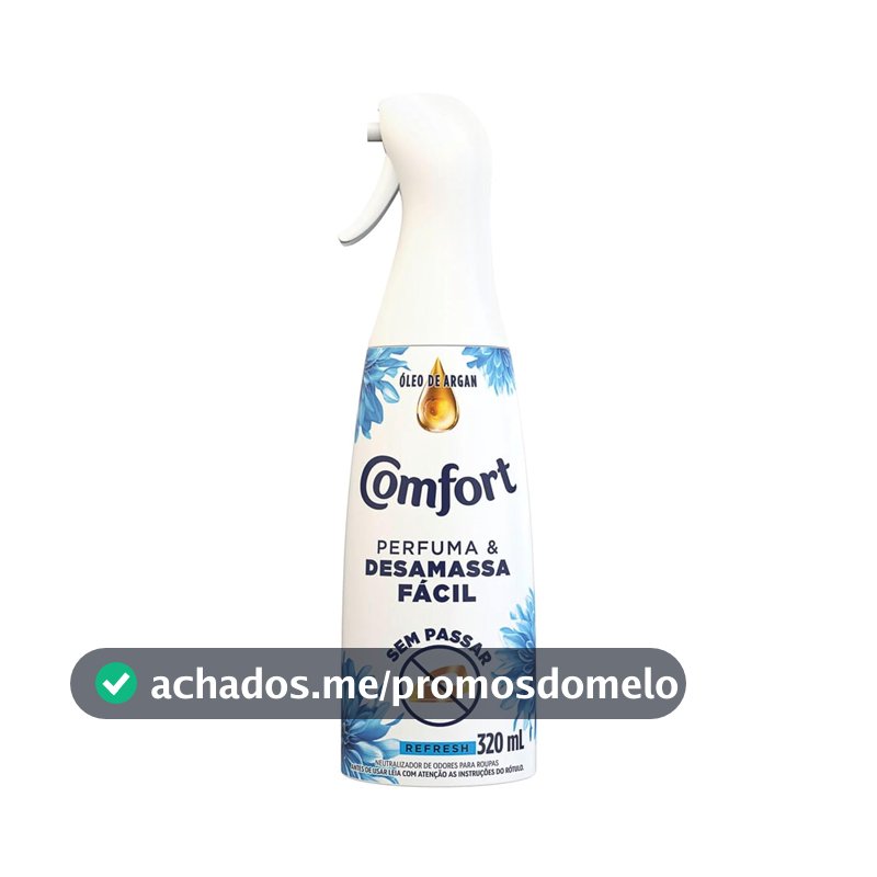 Comfort Perfuma e Desamassa Facil com Neutralizador de Odores Refresh 320 ml
