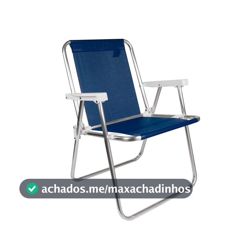 Mor - Cadeira Alta Alumínio Azul Marinho