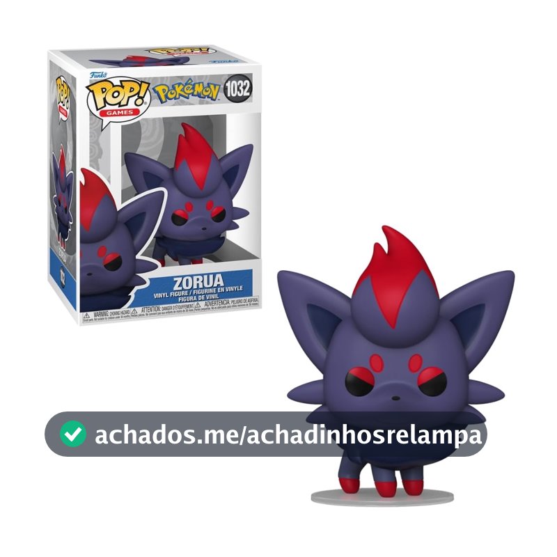 Candide, Boneco, Funko POP! Zorua, Pokémon - 10 cm