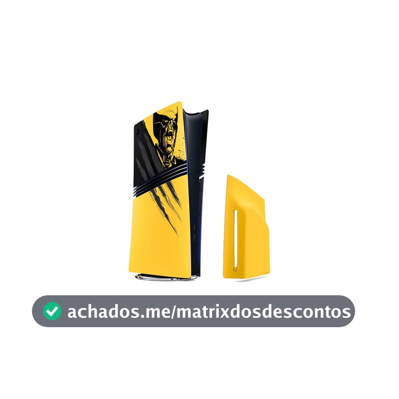 Tampas do console PlayStation®5 Pro – Edição Limitada Amarelo Marvel's Wolverine