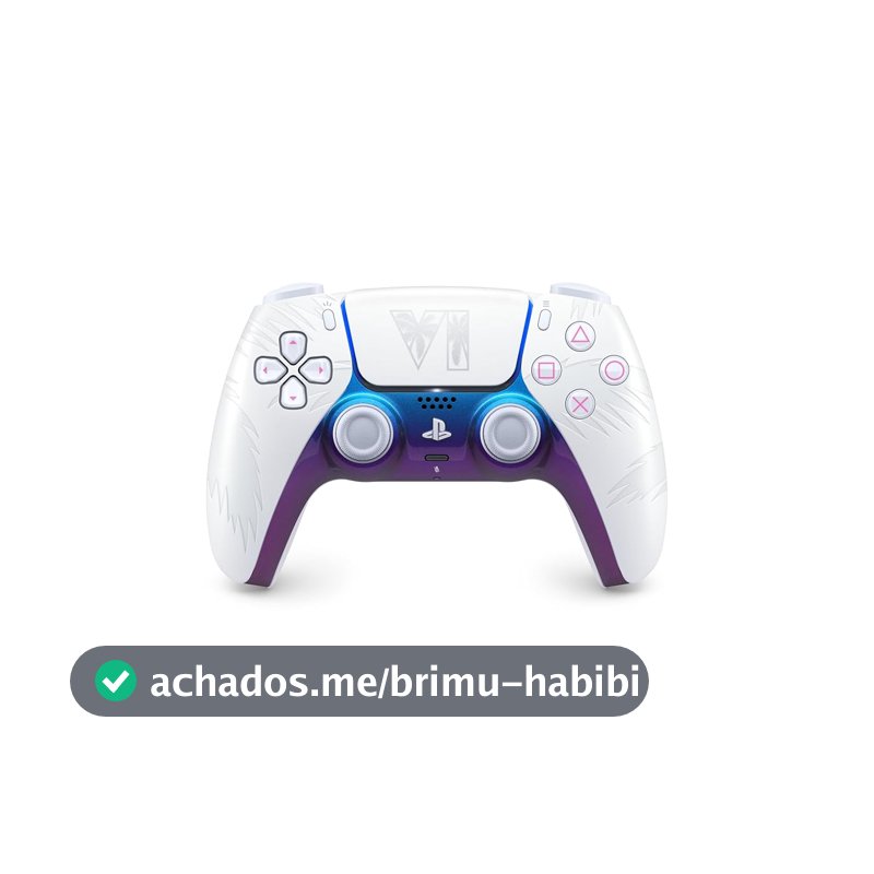 Controle sem fio DualSense® branco – Edição limitada do Grand Theft Auto VI