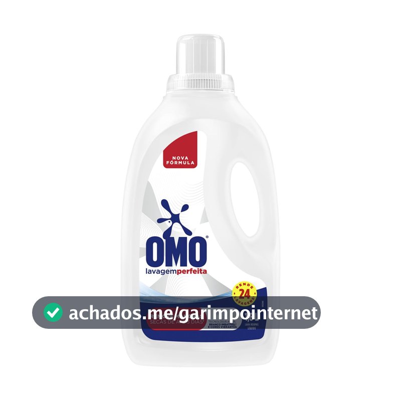 Lava-Roupas Líquido Omo Lavagem Perfeita Frasco 1,8l