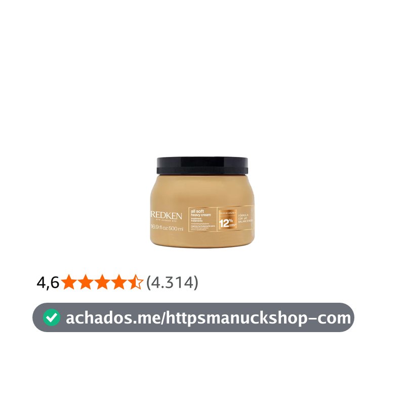 Redken Máscara de Tratamento All Soft Heavy Cream