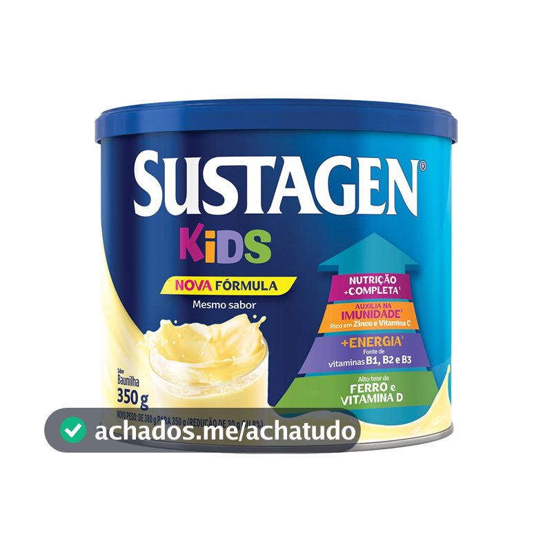 Complemento Alimentar Sustagen Kids, Sabor Baunilha, 350g