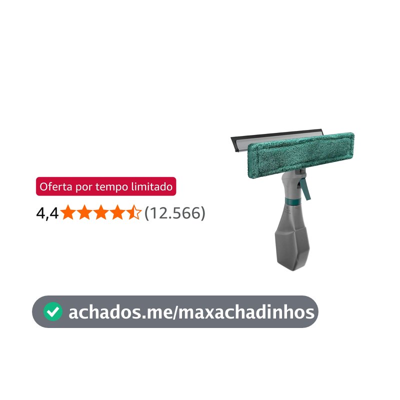Flash Limp Limpa Vidros Spray Rodinho E Limpeza Reservatório 230 Ml Verde