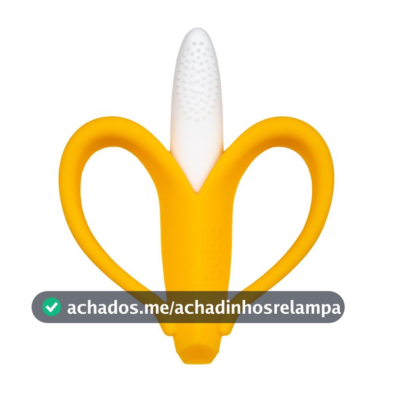 Massageador de Gengiva Buba, Banana, Cerdas Curtas