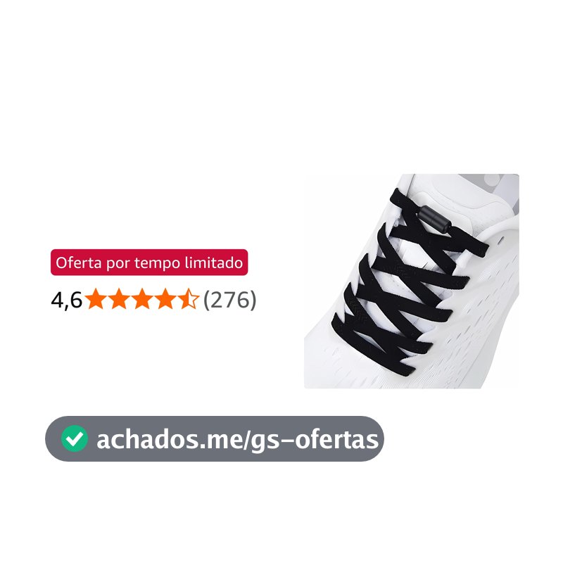 Cadarço Elastico de Tenis Sem Amarração Para Sapatos Adultos e Infantis Modelo Tradicional e Resistente Compativel Com Diversas Marcas Famosas Slip-on Cadarço All Star Cadarço Branco Cadarço Preto