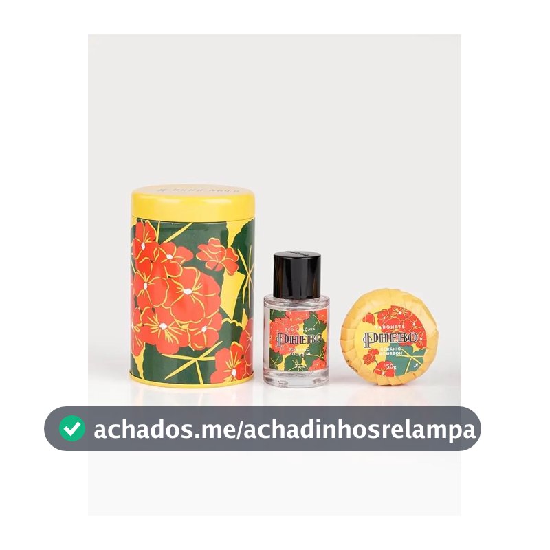 Phebo Kit Latinha Colônia e Sabonete em Barra Gerânio Bourbon
