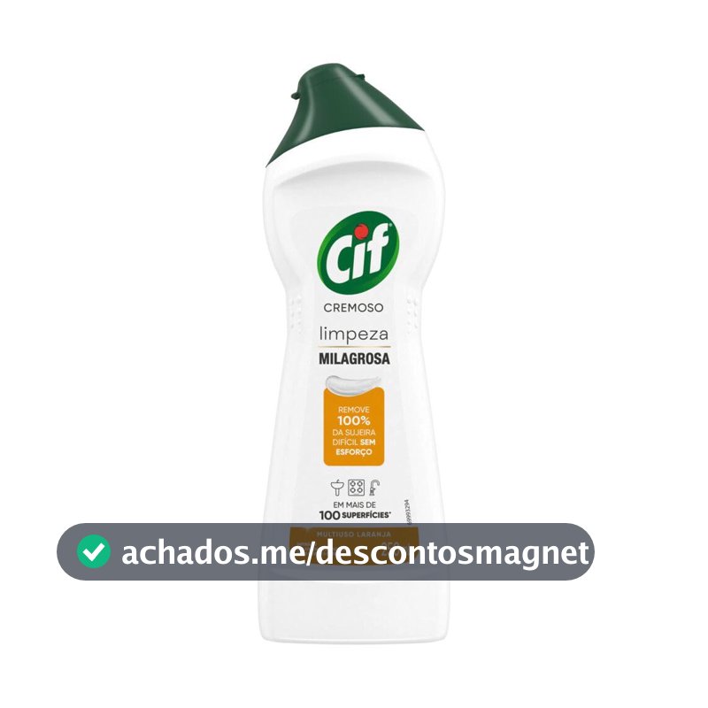 CIF Cremoso Limpeza Milagrosa Laranja 250 ml