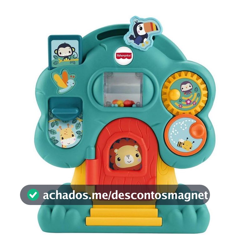 Fisher-Price Animal Friends Discovery Carro de Atividades com Animais Luzes e Sons Brinquedo Interativo Para Bebês a Partir de 6 Meses