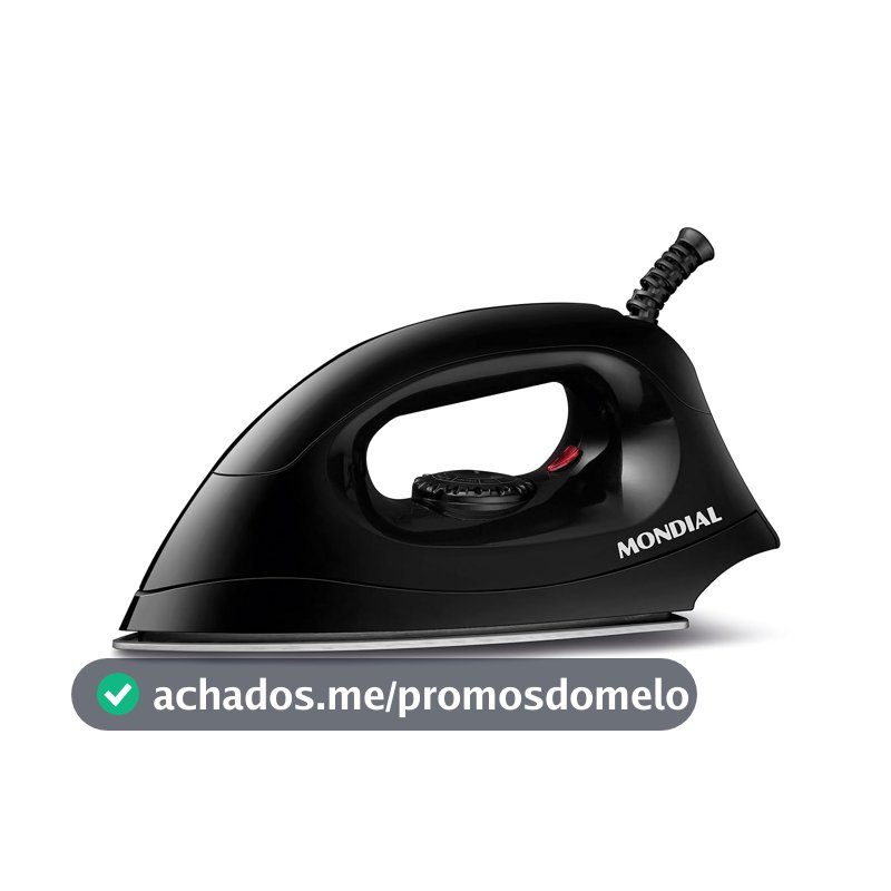 MONDIAL Ferro de Passar a Seco Preto, 1000W, 110V - FSN-55-B