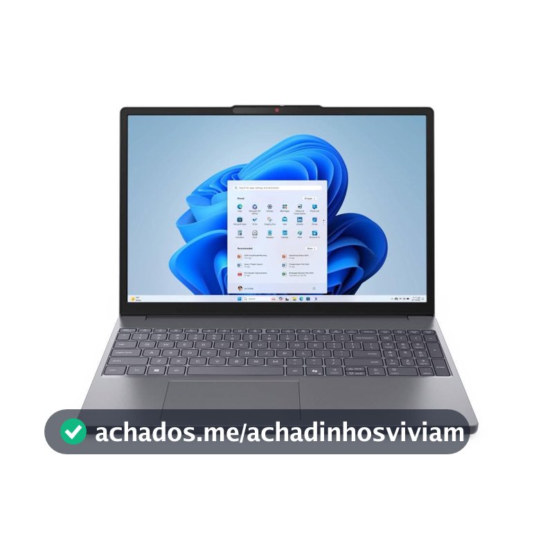 Notebook Lenovo IdeaPad Slim 3 15.3" Luna Grey - Intel Core 3 100U, 8GB RAM, 256GB SSD, Windows 11