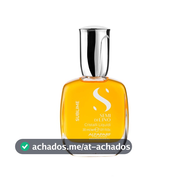 Alfaparf Milano Semi di Lino Sublime Cristalli Liquidi Óleo Capilar com Proteção Térmica – todos os tipos de cabelos - Protege e ilumina - Fórmula vegana – Qualidade Profissional de salão 30ml