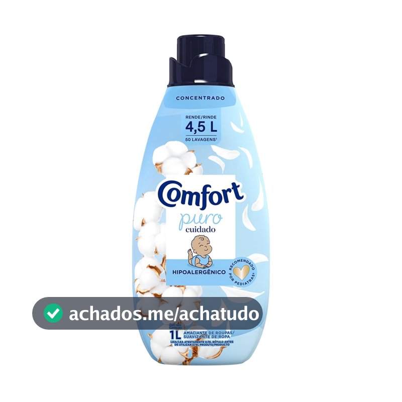 Amaciante de Roupa Concentrado Comfort Puro Cuidado, 1L