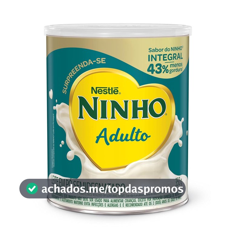 Leite Pó Semidesnatado Ninho Adulto Lata 350g