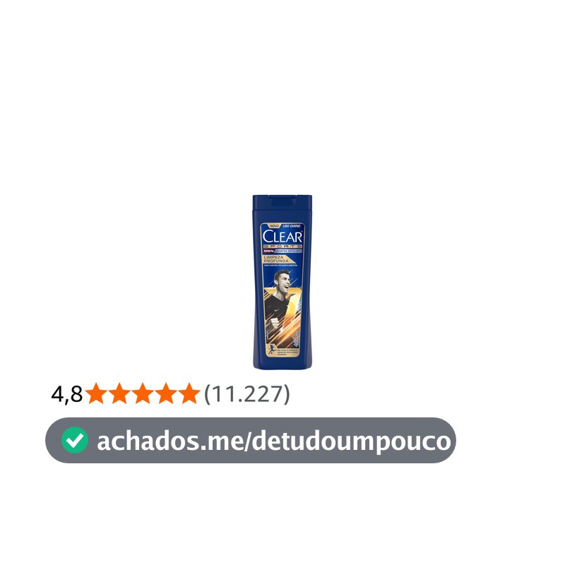 Clear Sports Men - Shampoo Anticaspa Limpeza Profunda 400Ml