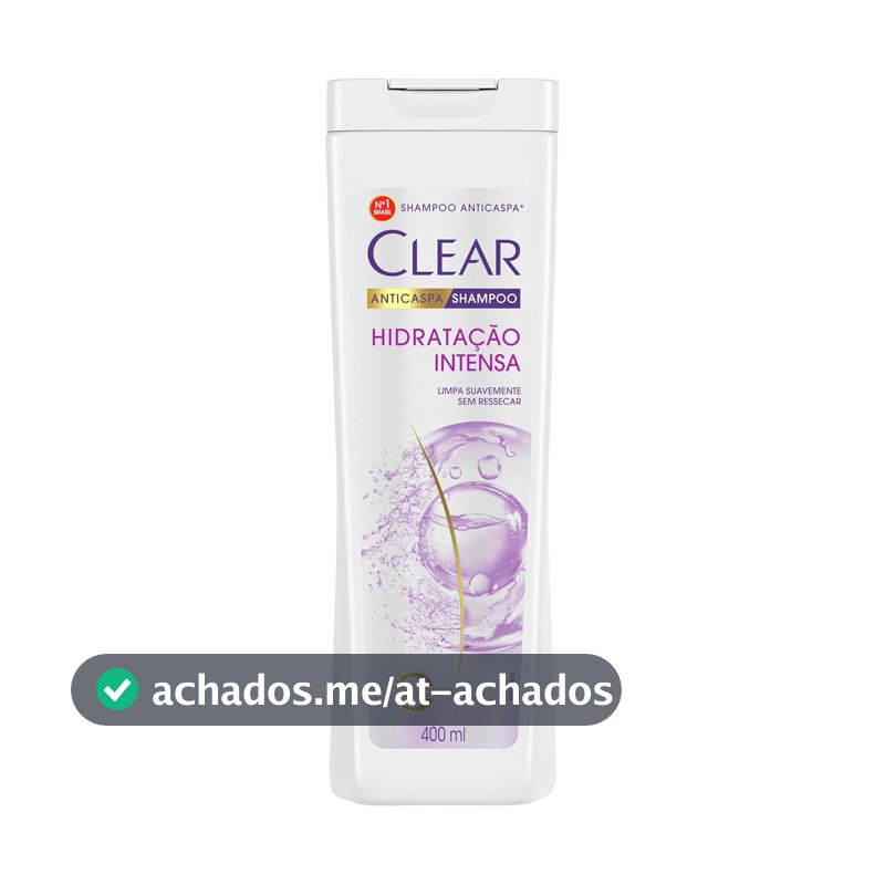 Clear Anticaspahidratação Intensa Shampoo 400 Ml