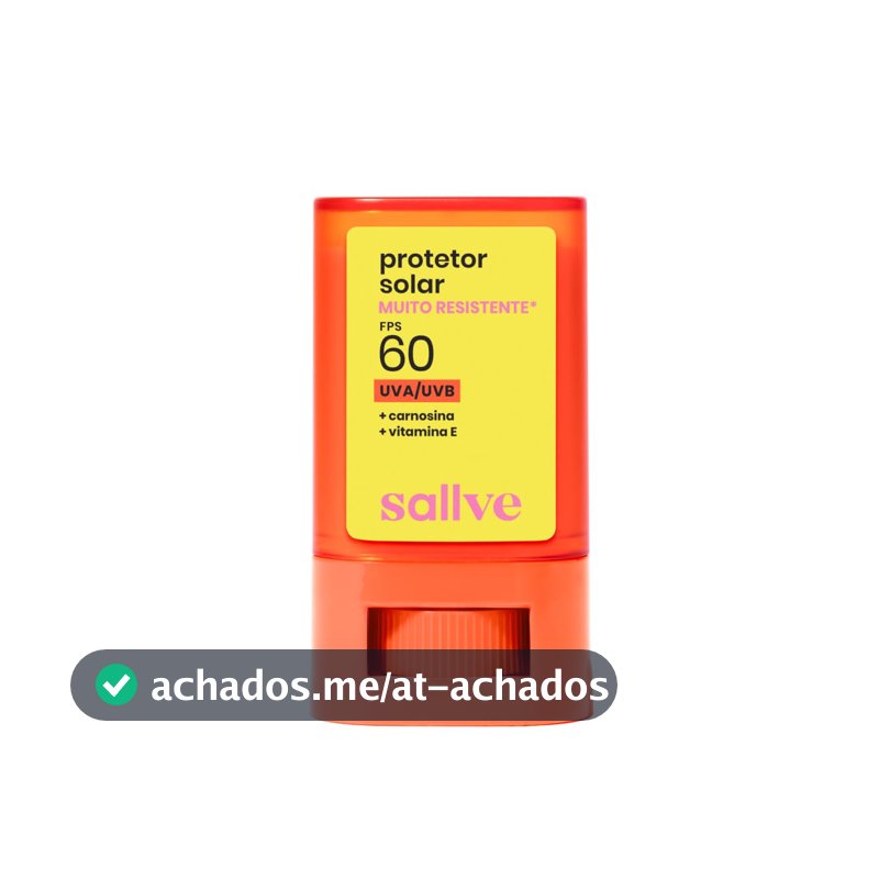 Sallve Protetor Solar em Bastão FPS60 15g