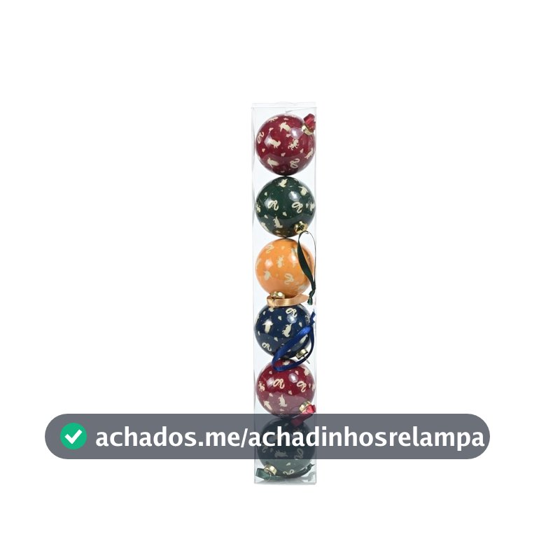 Kit 6 Bolas do Harry Potter de 6cm, Brasão de Hogwarts, Cromus