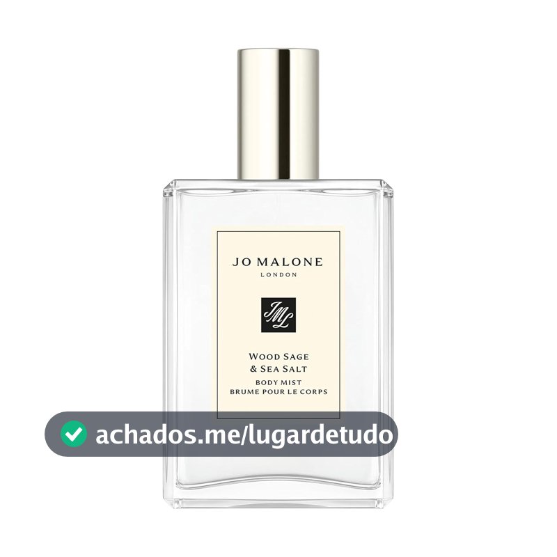 Jo Malone Névoa corporal feminina de sálvia de madeira e sal marinho, 100 ml
