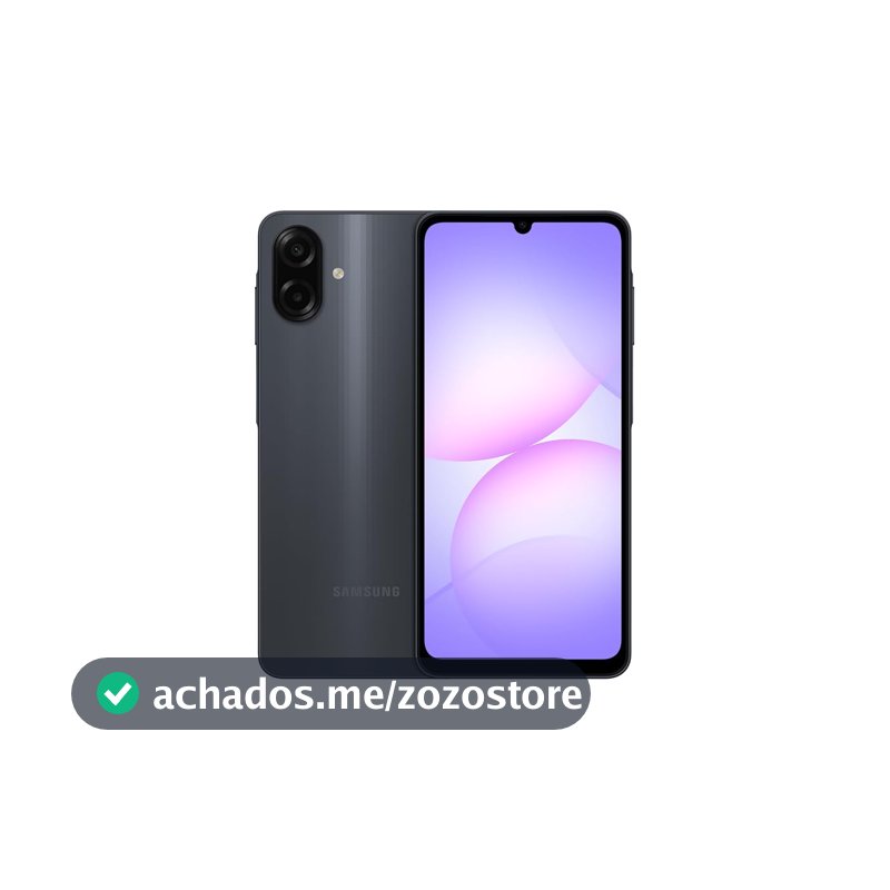 Celular Samsung Galaxy A07 256GB, 8GB, Câm. 50MP, Tela 6.7" - Preto