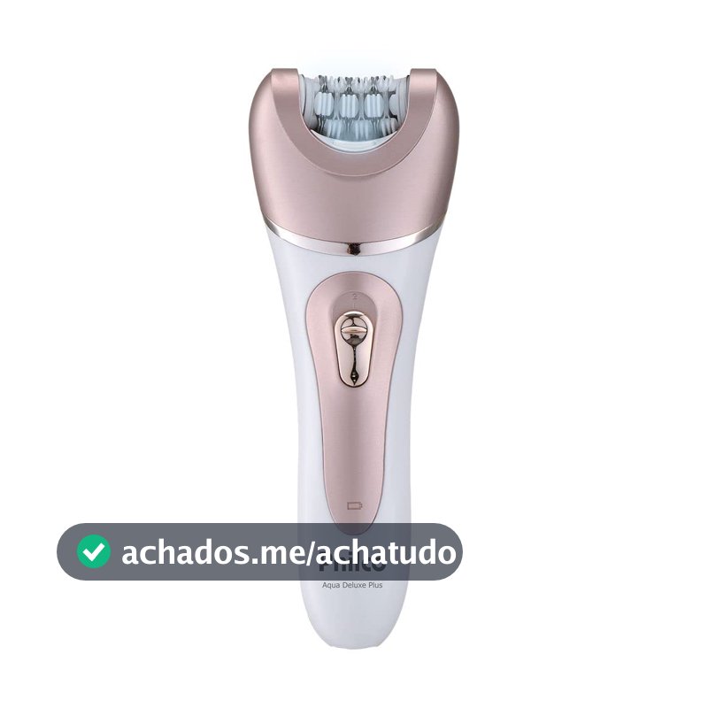 Philco Depilador PDP02R Aqua Deluxe Plus 9 em 1 Sem Fio Bivolt Rosa e Branco Capa massageadora