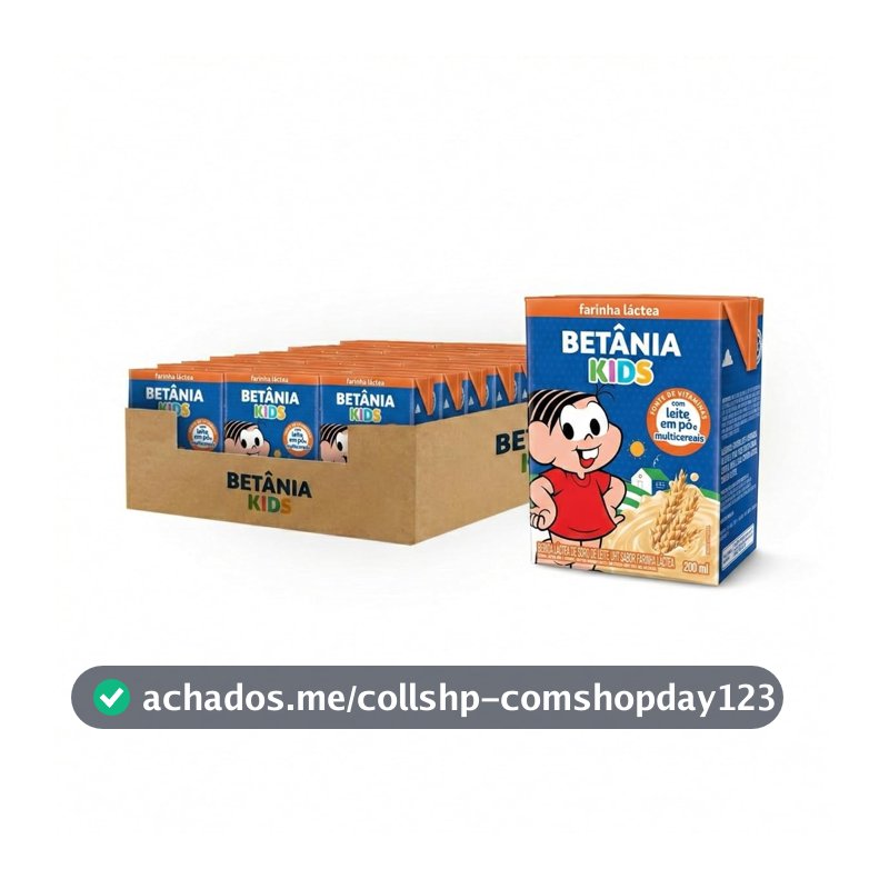 Bebida Láctea Líquida Betânia Kids, 200ml, Pack com 27 Unidades
