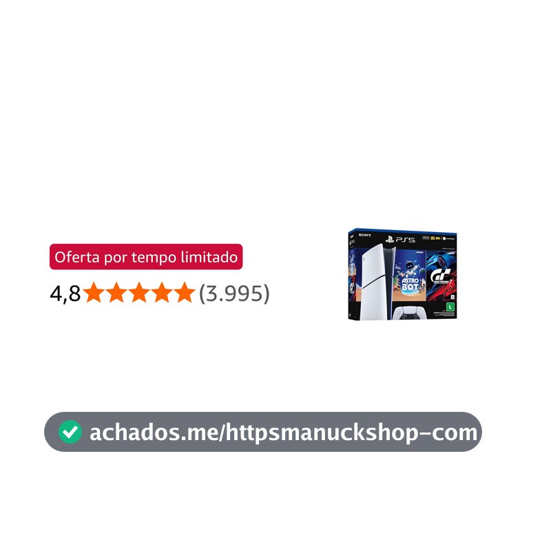 PlayStation®5 Slim Digital 825GB – Pacote ASTRO BOT e Gran Turismo 7