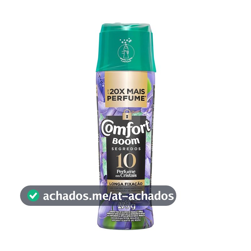 Odorizante de Roupas Comfort Boom 10 Segredos Frasco 275g