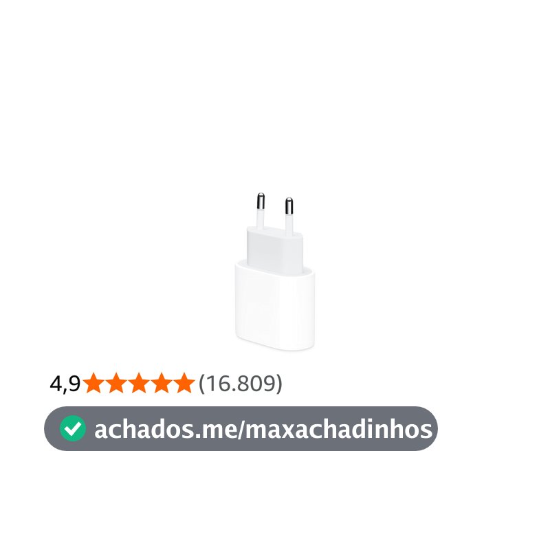 Adaptador de corrente USB-C de 20 W