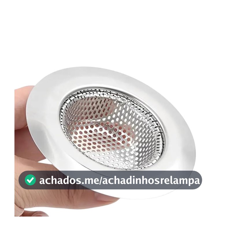 Tuut Ralo de Pia para Cozinha em Aço Inox Reforçado 11,5cm – Antientupimento e Fácil Limpeza