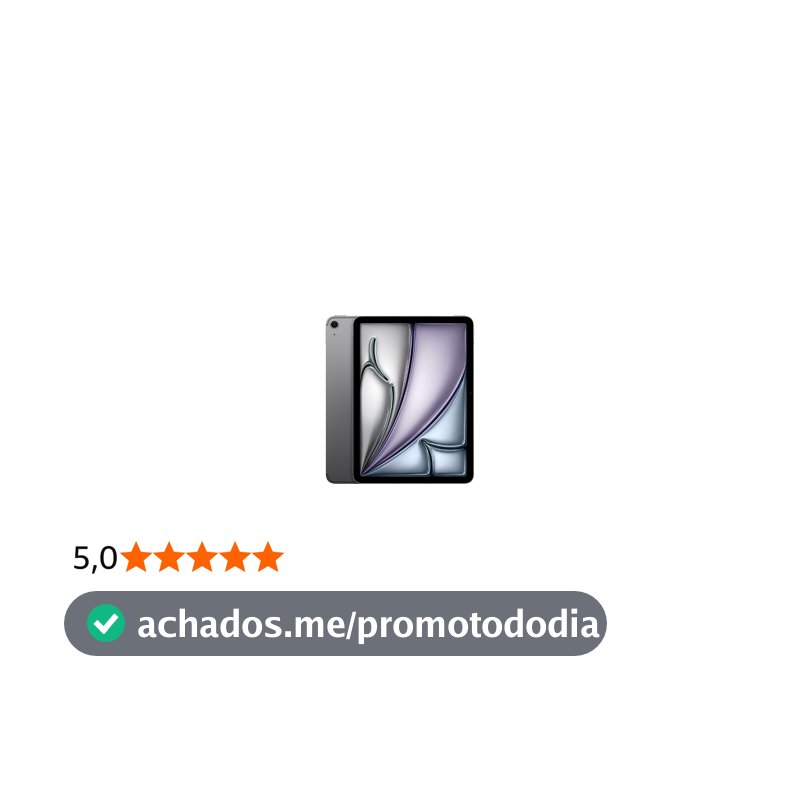 Apple 2025 iPad Air de 11 polegadas (Wi-Fi + Cellular, 512 GB) - Cinzento sideral (M3)