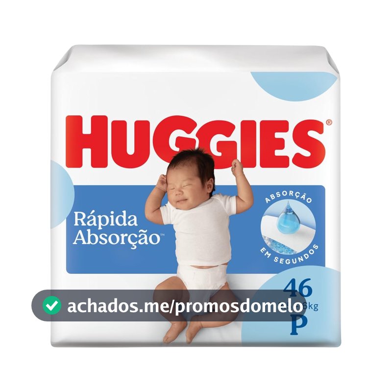Fralda Huggies Tripla Proteção P - 46 fraldas
