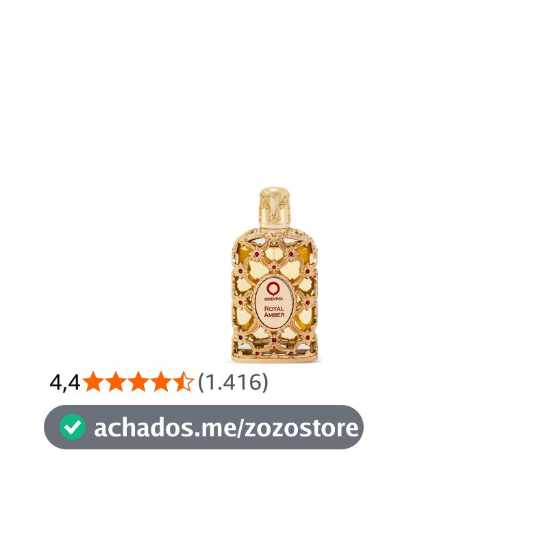 Orientica – Royal Amber Eau de Parfum 80ml