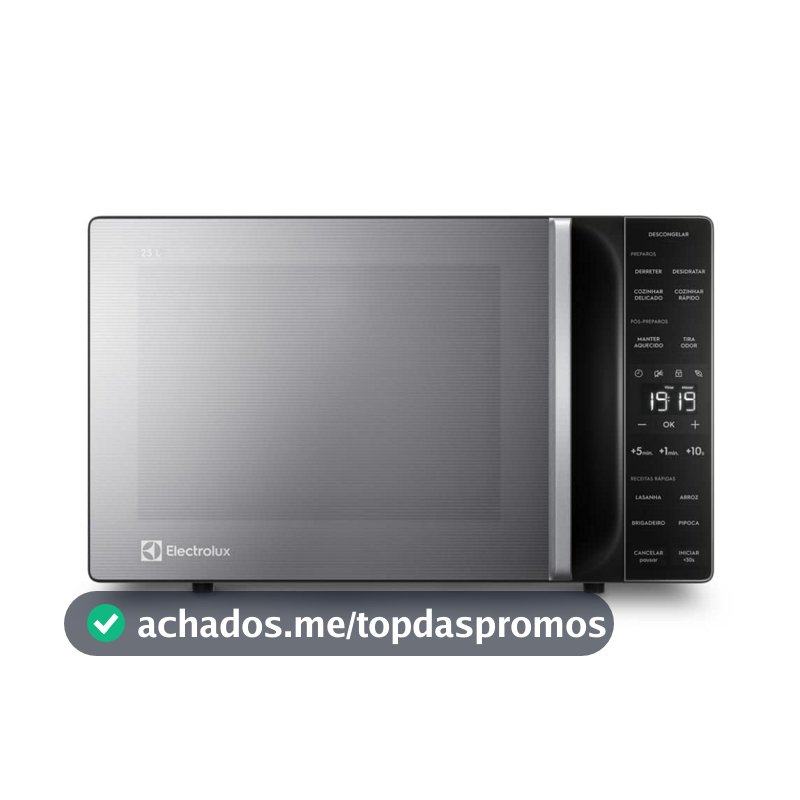 Micro-ondas Electrolux 23L cor Inox Efficient com Descongelamento Assistido (ME23S) 220V