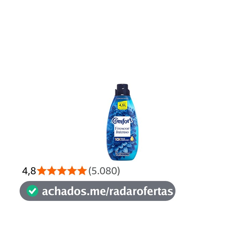 Comfort Amaciante Concentrado Frescor Intenso 1 L