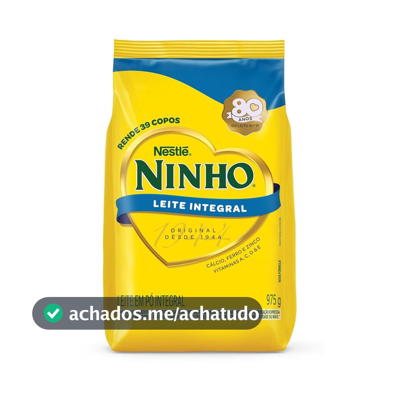 Leite em Pó Ninho Integral Sachê 975g