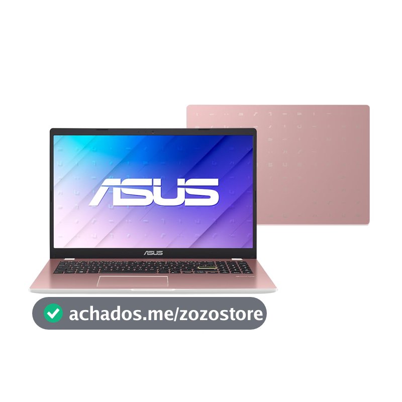 Notebook ASUS Vivobook GO 15, Intel Celeron Dual Core N4500, 4 GB, 128 GB SSD, W11 Home, 15,60" LED, Rose Pink - E510KA-BR833WS