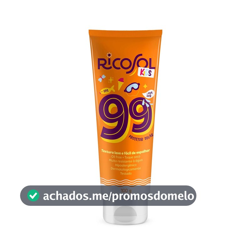 Ricosol Protetor Solar Kids FPS99 100g