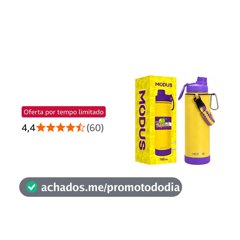 MODUS Garrafa Térmica de Aço Inoxidável 750ml a Vácuo