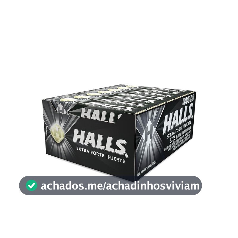 Bala Halls Extra Forte - Caixa com 21 unidades de 27,5g