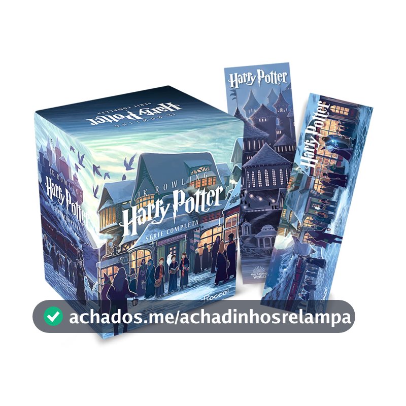 Box Harry Potter Scholastic - castelo (caixa azul): com 02 marcadores